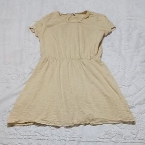 Old Navy Yellow And White Striped Casual Dress